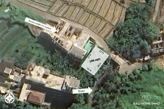 Image 2 from 1.96 Ara land in touristic zone with riverview for sale leasehold near cemagi beach