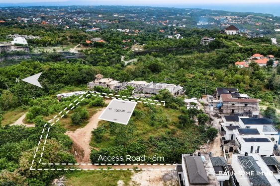 Image 1 from Dijual Tanah Hunian 10 Are dengan Hak Sewa dan Pemandangan Laut yang Menakjubkan di Uluwatu
