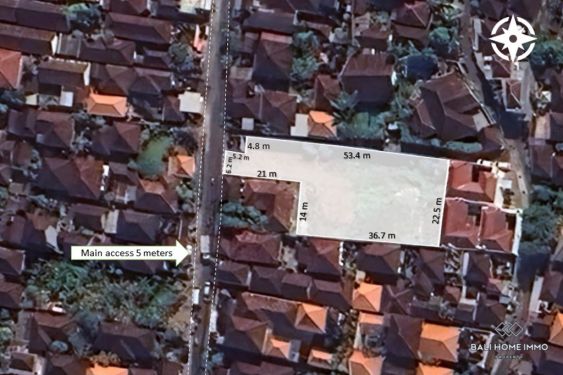 Image 1 from 11,6 sont des terrains en bord de rue à vendre à Umalas Bali