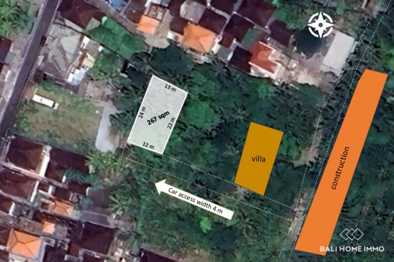 Image 1 from 2,67 are tanah perumahan dijual hak milik di Nyanyi Northside