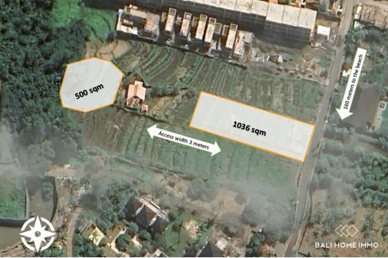 Image 1 from Disewakan tanah depan jalan 15 are jarak berjalan kaki dari Pantai Cemagi