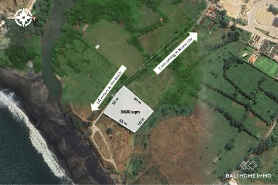 Image 1 from Dijual tanah hak milik 36 are jarak berjalan kaki dari Pantai Nyanyi Bali