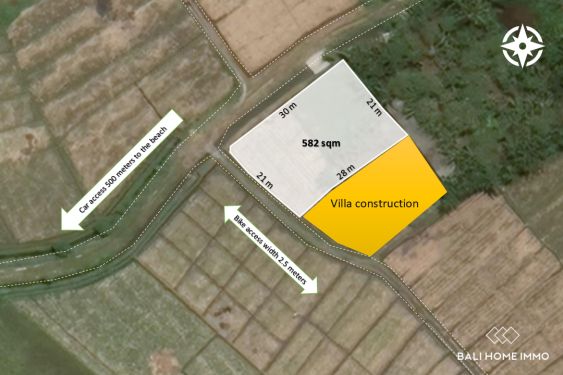 Image 1 from Tanah seluas 5,82 are dijual hak guna usaha dengan pemandangan sawah di Yeh Gangga Tabanan