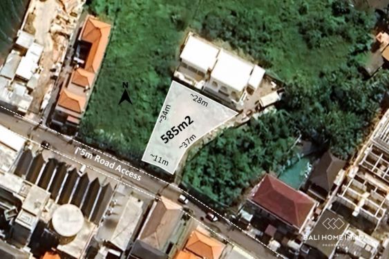 Image 1 from Dijual Tanah Depan Jalan Raya Seluas 585 m2 di Canggu