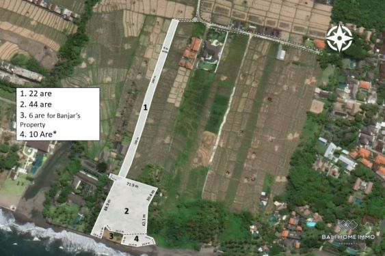 Image 1 from 76 ARE BEACHFRONT LAND FOR SALE IN BALI CEMAGI-SESEH