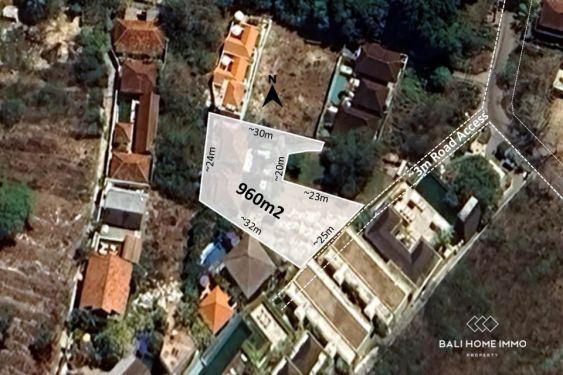 Image 1 from 9.6 are Land with Ocean View for Sale in Nusa Lembongan walking distance to beach