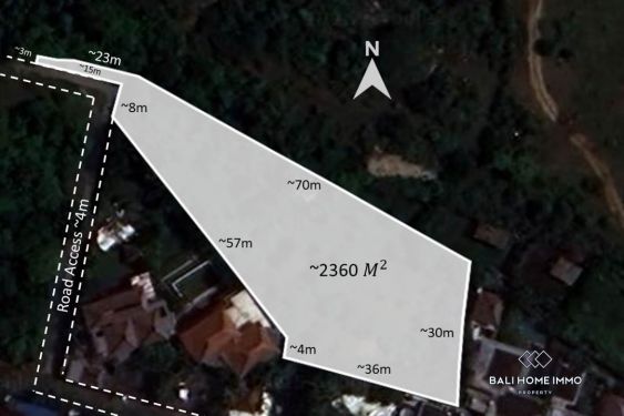 Image 1 from Good Deals Land for Sale Freehold in Ungasan with Ocean View on the Second Floor