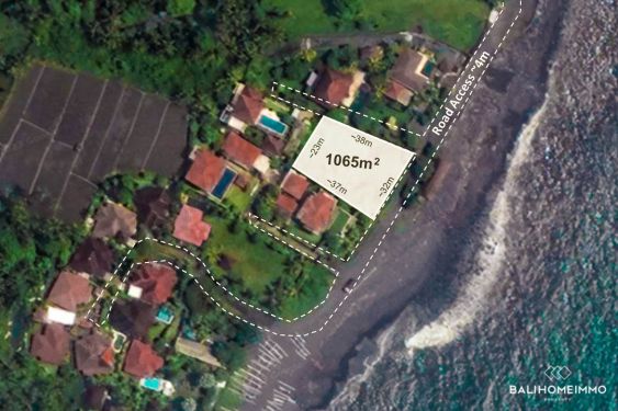 Image 1 from BEACHFRONT LAND FOR SALE FREEHOLD IN BALI KARANGASEM PANTAI JASRI