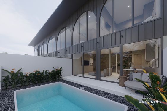 Image 2 from Off-plan 2 bedroom villa with ricefield view for sale in Canggu Babakan