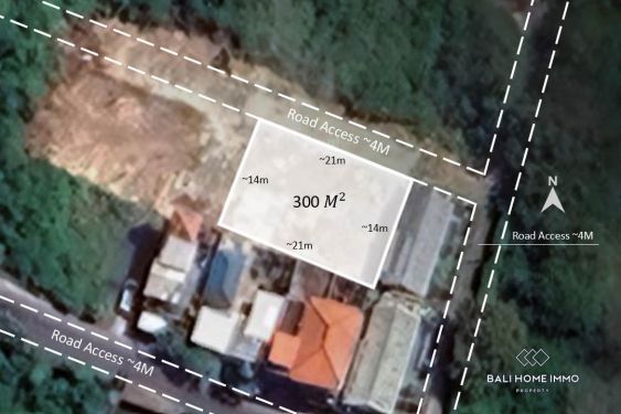 Image 1 from Dijual Tanah Zonasi Hunian Leasehold dengan Kontur Miring di Ungasan