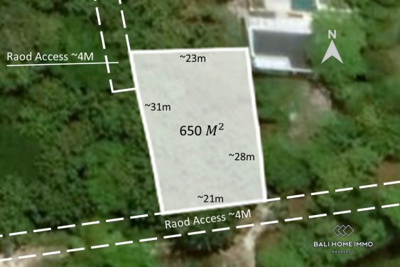 Image 1 from Superbe terrain avec vue sur l'océan à vendre, en location à Bingin Hillside