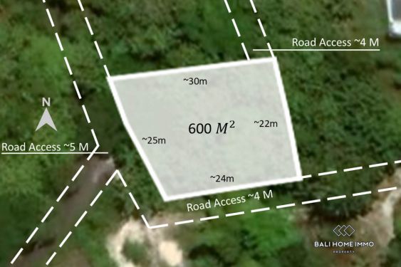 Image 1 from Superbe terrain avec vue sur l'océan à vendre en location dans le quartier privilégié de Bingin