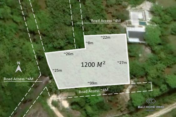 Image 1 from Superbe terrain avec vue sur l'océan à vendre en location dans le quartier privilégié de Bingin